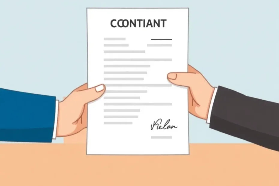 kontrakt mellem to parter skabelon