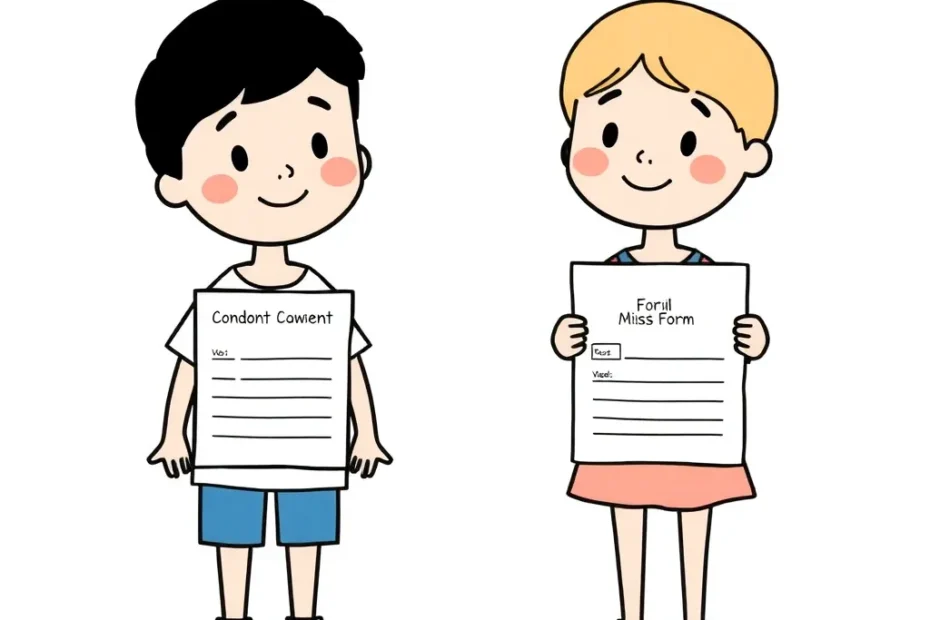 samtykkeerklæring billeder børn skabelon