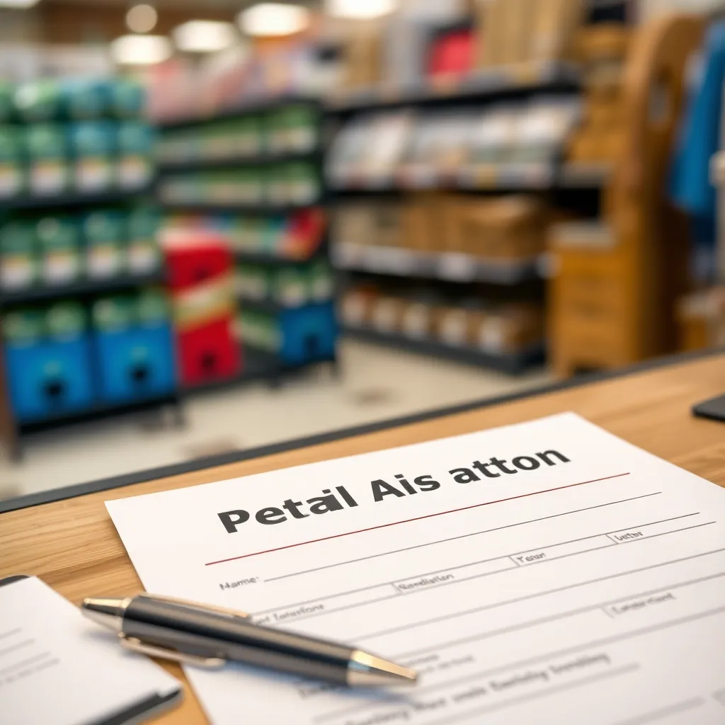 ansøgning til butik