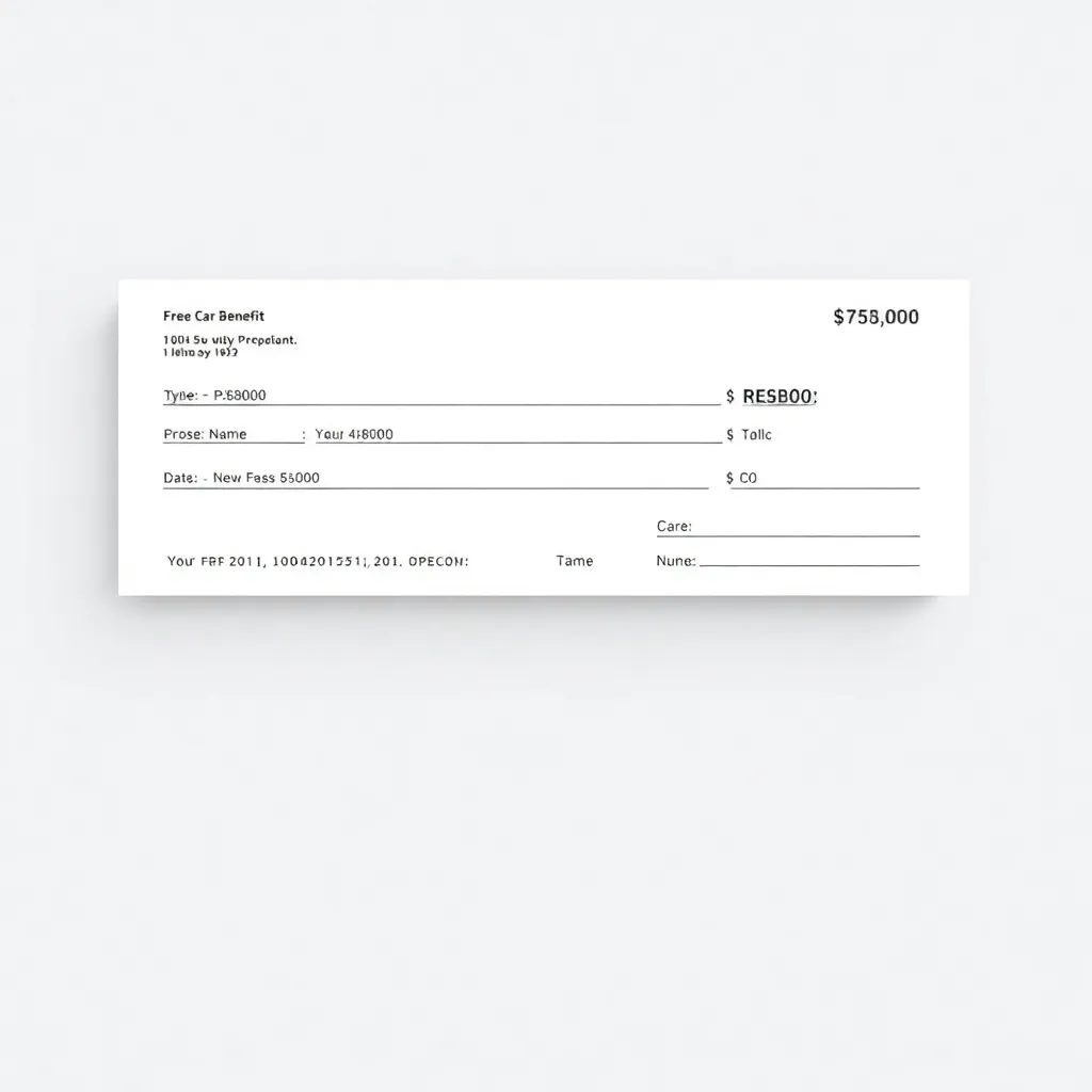 eksempel på lønseddel med fri bil