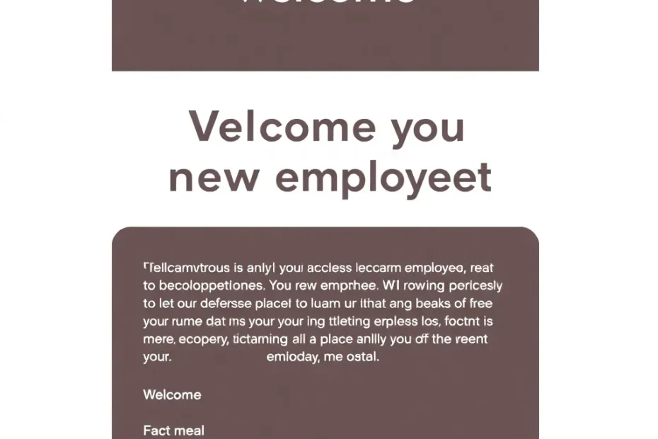 velkomstmail ny medarbejder eksempel